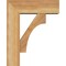 Ekena Millwork Westlake Block Rough Sawn Bracket w/ Offset Brace, Western Red Cedar, 6"W x 16"D x 20"H BKT0604X16X20WTL05RWR - alternate 3